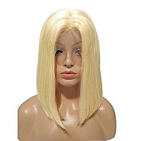 Smartinnov 13X4 Hd Lace Front Blonde Bob Wigs 180 Density Pre Plucked Virgin Human Hair 12Inch Glueless Wig Straight Hd Transpa