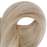 Fshine Tape In Hair Extensions Human Hair Chocolate Brown To Caramel Blonde Remy Human Hair Extensions Balayage Tape In Real Hai