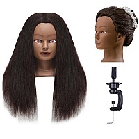 Mannequin Head Human Hair With 100 Real Hair Hairdresser Cosmetology Mannequin Manikin Training Practice Doll Head For Hairsty