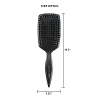 Cricket Boar Paddle Hair Brush - Anti-Static, Black, Large