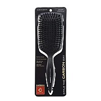 Cricket Boar Paddle Hair Brush - Anti-Static, Black, Large