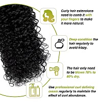 Easyouth Tape In Hair Extensions Human Hair Curly Tape In Curly Hair Extensions Human Hair Natural Black Curly Black Hair Extens