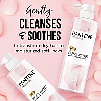 Pantene Sulfate Free Shampoo And Conditioner Set Rose Water Soothing And Moisturizing Infused With Vitamin B5 For All Hair T