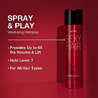 Sexyhair Big Spray Play Volumizing Hairspray 16 Oz Hold And Shine Up To 72 Hour Humidity Resistance All Hair Types