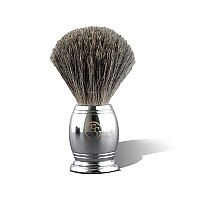 Shaving Brush for Men, Synthetic hair Chrome Metal Best Brush for Personal and Professional Shaving Hair Salon Tool Gifts for Friends, For Fathers Day (knot size 20mm)