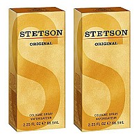 Stetson Original Cologne Spray for Men, 2.25 Fl Oz, Pack of 2