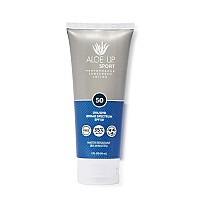 Aloe Up Sport Sunscreen Lotion Spf 50 Broad Spectrum Uvauvb Sunscreen Protector For Face And Body With Hydrating Aloe Vera