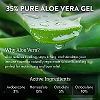 Aloe Up Sport Sunscreen Lotion Spf 50 Broad Spectrum Uvauvb Sunscreen Protector For Face And Body With Hydrating Aloe Vera