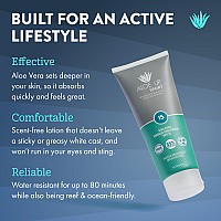 Aloe Up Sport Sunscreen Lotion Spf 15 Broad Spectrum Uvauvb Sunscreen Protector For Face And Body With Hydrating Aloe Vera