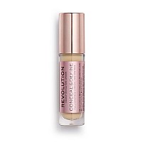 Makeup Revolution conceal & Define concealer, Full coverage Makeup concealer, Matte Finish & Long Wear, For Medium or Tan Skin Tones, Vegan, c85, 4ml