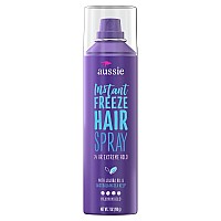 Aussie Instant Freeze With Jojoba Oil & Sea Kelp Hairspray, 7.0 Oz, 7 Fl Oz