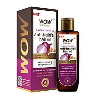 Wow Skin Science Onion Black Seed Hair Oil Nourishing Treatment For Dry Damaged Hair Growth With Almond Castor Olive Cocon