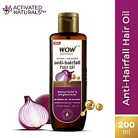 Wow Skin Science Onion Black Seed Hair Oil Nourishing Treatment For Dry Damaged Hair Growth With Almond Castor Olive Cocon