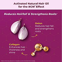 Wow Skin Science Onion Black Seed Hair Oil Nourishing Treatment For Dry Damaged Hair Growth With Almond Castor Olive Cocon