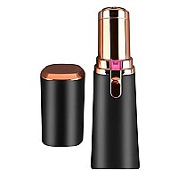 Vivitar PG-V027-BLK LED Light Painless Hair Remover, Portable And Compact Trimmer Shaver, Easy Storage And Is Travel-Friendly With Built-In LED Light For Chin Hair And Cheek Hair, Black