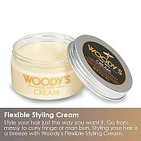 Woody's Styling Cream for Men, 3.4 oz, 2 Pack