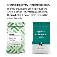 Amazon Basics Epsom Salt Soaking Aid Eucalyptus Scented 3 Pound Pack Of 1 Previously Solimo