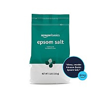 Amazon Basics Epsom Salt Soaking Aid Eucalyptus Scented 3 Pound Pack Of 1 Previously Solimo