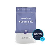 Amazon Basics Epsom Salt Soaking Aid Lavender Scented 3 Pound 1Pack Previously Solimo