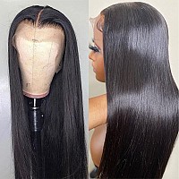 Hermosa 9A Lace Front Wigs For Black Women Human Hair 13X4 180 Density Straight Lace Front Wigs Human Hair With Baby Hair Pre Pl