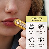 Moon Valley Organics Beeswax Lip Balm For Moisturizing Lips And Cuticles (Vanilla | Lime | Honey | Blackberry | Mint Vanilla, 5-Pack)