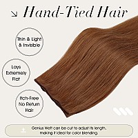 Full Shine Hand Tied Weft Hair Extensions Human Hair Copper Genius Weft Hair Extensions Sew In Human Hair Extensions For Women S