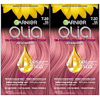 Garnier Hair Color Olia Ammoniafree Brilliant Color Oilrich Permanent Hair Dye 720 Dark Rose Quartz 2 Count Packaging May