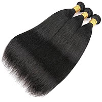 Misoun Hair Brazilian Virgin Hair Straight Human Hair 3 Bundles Weaves 100 Unprocessed Hair Extensions Straight Human Hair Bund