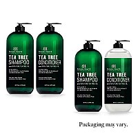 Botanic Hearth Tea Tree Shampoo and Conditioner Set - with 100% Pure Tea Tree Oil, for Itchy and Dry Scalp, Sulfate Free, Paraben Free - for Men and Women - (Packaging May Vary) - 16 fl oz each