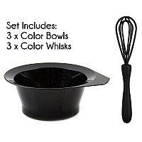 Hair Dye Bowl And Whisk Set 3 Salon Color Bowls And 3 Whisks Hair Color Bowls For Hair Salon Hair Color Mixer Tint Bowl