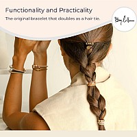 By Lilla Bracelet Hair Ties Premium Hair Tie Bracelets For Women Boho Hair Accessories For Thick And Thin Hair Pack Of 2