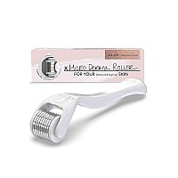 Kitsch Derma Roller for Face Face Roller Skin Care Tools & Microdermabrasion Tool Derma Roller Facial Roller Micro Roller 0.25mm with Case/Ebook, Holiday Gift (White)