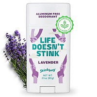 Stinkbug Naturals Organic Aluminum Free Deodorant Stick With Lavender Coconut Oil And Essential Oils Paraben Free Sensitive S