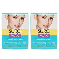 Surgi Microwave Facial Hard Hair Removal Wax 1 Oz 2 Pack