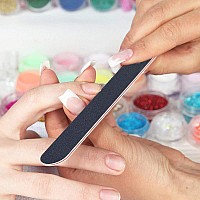 Nail File 21Ct 100180 Grit Emery Board Filer For Acrylicnatural Fingernail