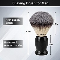 Hand Crafted Shaving Brush for Men, Wood Handle Hair Salon Shave Brush for Wet Shave Safety Razor, Perfect Father's Day Gifts for Him Dad Boyfriend