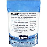 Minera Dead Sea Salt 100 Pure Natural 19 Lbs Coarse Grain 017 4Mm Bulk Bag Easily Dissolving Dead Sea Salts For Soaki