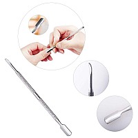 1300 Pcs Lint Free Nail Art Gel Polish Remover Cotton Pad Nail Wipe With 2 Pcs Cuticle Double Head Pusher Remover Tool