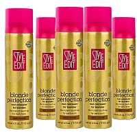 Style Edit Dark Blonde Root Concealer Touch Up Spray Instantly Covers Greys And Dark Roots Professional Salon Quality Blonde P