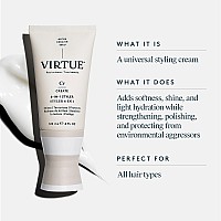 VIRTUE 6-in-1 Hair Styler, Sulfate Free Styling Cream with Heat Protection, Safe for All Hair Types, Color Safe