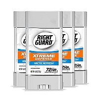 Right Guard Xtreme Defense Antiperspirant Deodorant Gel, Arctic Refresh, 4 Ounce (Pack Of 4)