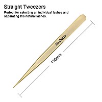 Msqueen Eyelash Extension Tweezers Setprecision Tweezers For 2D6D Volumeindividual False Lashes Extensions With Pu Storage C