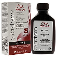 WELLA Color Charm Permanent Liquid Hair Color for Gray Coverage, 4R Cinnamon Brown