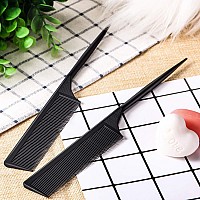 10 Pieces Rat Tail Comb Styling Carbon Heat Resistant Comb Anti Static Teasing Comb For Back Combing Root Teasing Adding Volume