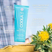 Coola Organic Face Sunscreen Spf 50 Sunblock Lotion Dermatologist Tested Skin Care For Daily Protection Vegan And Gluten Free