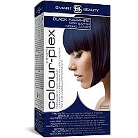 Smart Beauty Blue Black Hair Dye Permanent with Plex Anti-Breakage Technology that Protects Rebuilds Restores Hair Structure, Permanent Hair colour, 100% Hair grey coverage, Vegan, cruelty Free