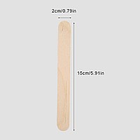 Wax Applicator Sticks, 100pcs Wooden Disposable Epilation Wax Tool Wax Waxing Wood Body Hair Removal Sticks Applicator Wax Spatulas Applicator for Mask Hair Remove Cream Ice Cream Stick