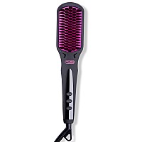 TYMO iONIC Hair Straightener Brush - Enhanced Ionic Straightening Brush with 16 Heat Levels for Frizz-Free Silky Hair, Anti-Scald & Auto-Off Safe & Easy to Use, Straightening Comb for Salon at Home