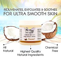 The Keys Sea Salt Scrub Exfoliating Coconut Body Scrub Hand Scrub Foot Scrub For Men Women Salt Scrub Body Exfoliater