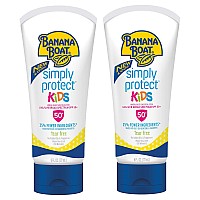 Banana Boat Kids 100 Mineral Sunscreen Lotion Spf 50 Twin Pack Kids Sunscreen Kids Sunblock Banana Boat Mineral Sunscreen